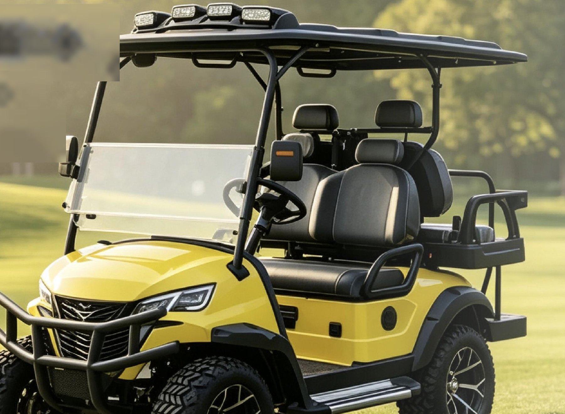 Golf Cart FD005F-2+2 (4-Seater, Yellow)